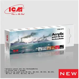 Comparateur de prix : ICM Set de peintures acryliques pour Flotte de haute mer