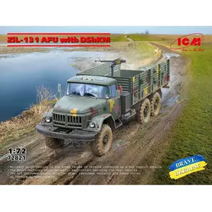 ICM Maquette véhicule militaire : ZIL-131 AFU avec DShKM28 en 1:72 pas cher