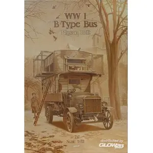 Roden Type B Wwi Bus pigeon Loft - 1:72e - pas cher