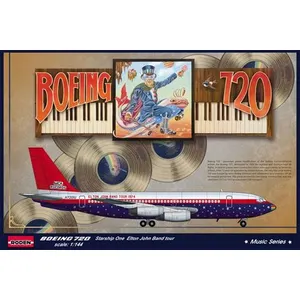 Boeing 720 Elton John 1974 - 1:144e - Roden pas cher