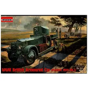 Wwii British Armoured Car Pattern 1920 Mk.i- 1:35e - Roden pas cher