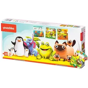 Puzzlika puzzle animal 3 en 1 puzzle 50 pièces