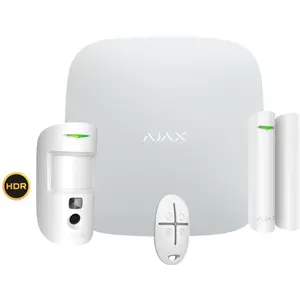 Kit alarme sans fil AJAX STARTERKIT-CAM-HDR-W pas cher