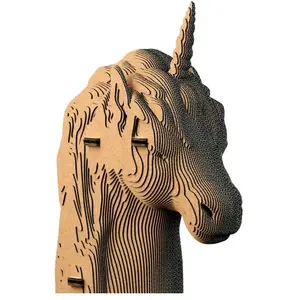 CreatifWood 3D sculpture puzzle en carton Licorne - Creatif Puzzle 3d sculpture puzzle - CWPS01 pas cher