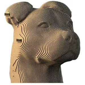 CreatifWood 3D sculpture puzzle en carton Staffy - Creatif Puzzle 3d sculpture puzzle - CWPS02 pas cher
