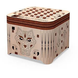 Non communiqué Puzzle 3D en bois Mr. Playwood boîte à secret tigre (x1) REF/PWBST pas cher