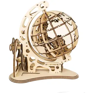 Non communiqué GLOBE MAQUETTE 3D MOBILE EN BOIS pas cher