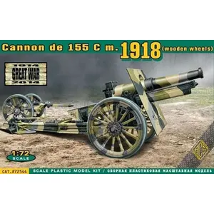 Cannon De 155 C M.1918 (wooden Wheels) - 1:72e - Ace pas cher