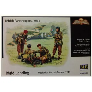 Master Box 135 British Paratroopers, Wwii - Operation Market Garden 1944 Rigid Landing - 4 Figures