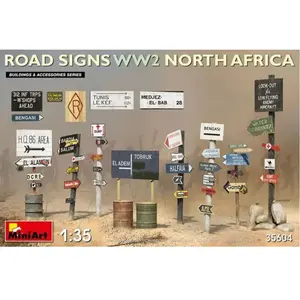 Road Signs Ww2 (n.africa) - 1:35e - Miniart pas cher