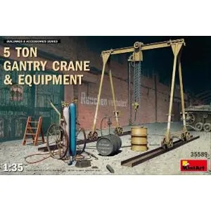 5 Ton Gantry Crane & Equipment - 1:35e - Miniart