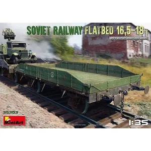 Soviet Railway Flatbed 16,5-18 T - 1:35e - Miniart pas cher