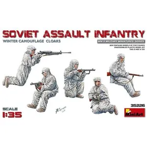 Soviet Assault Infantry(winter Camouflag Cloaks)- 1:35e - Miniart pas cher
