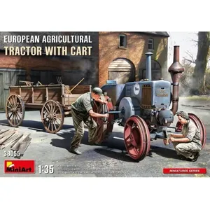 MiniArt 1:35 - Tracteur agricole européen avec chariot pas cher