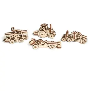 Puzzle 3D Ugears Véhicules U-Fidgets Set de 4 modèles pas cher