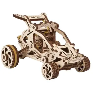 Maquette UGEARS Modèles mécaniques: BUGGY DESERT 11,5x9,5x9,5cm - Maquette en bois - 8412142 pas cher