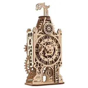 Puzzle 3D Ugears Modèles mécaniques Ancienne Tour Horloge Bois