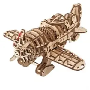 Puzzle 3D Ugears Modèles mécaniques Avion Mad Hornet Bois