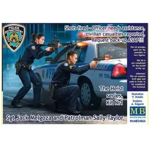 Masterbox Shot fired-Officer needs assistance, civilian casualties- 1:24e - Master Box Ltd. pas cher