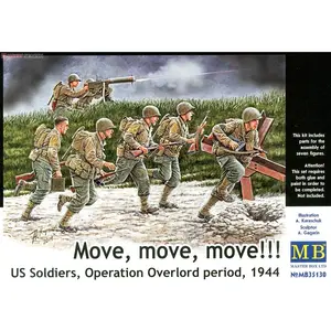 U.s. Soldiers,operation Overlord Peri944 - 1:35e - Master Box Ltd.