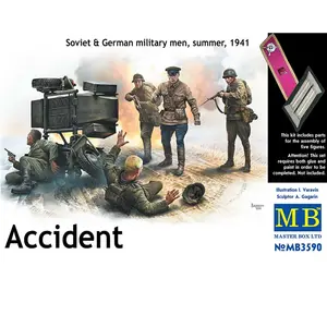 Comparateur de prix : Accident. Soviet & German Military Men, - 1:32e - Master Box Ltd.