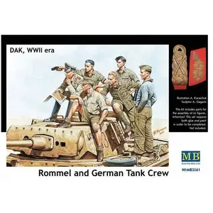 Comparateur de prix : Non communiqué Rommel & German Tank Crew, Dak, Wwii Era - 1:35e - Master Box Ltd.