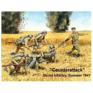 Comparateur de prix : Counterattack, Soviet Infantry, 1941 - 1:35e - Master Box Ltd.