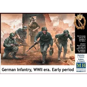 German Infantry,wwii Era. Early Period - 1:35e - Master Box Ltd.