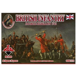 British Infantry 1745,jacobite Rebellion - 1:72e - Red Box
