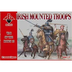 Irish Mounted Troops,war Of The Roses 10 - 1:72e - Red Box