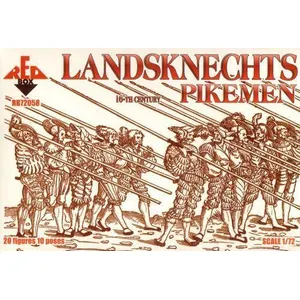 Landsknechts (pikemen), 16th Century - 1:72e - Red Box pas cher