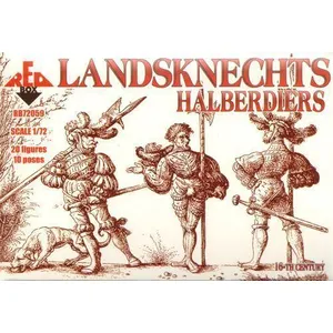 Landsknechts (halberdiers),16th Century - 1:72e - Red Box pas cher