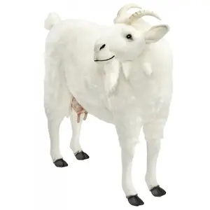Comparateur de prix : Hansa - Peluche chèvre blanche 103 cm
