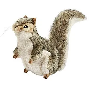 Hansa Peluche Ecureuil gris 22cm de haut pas cher