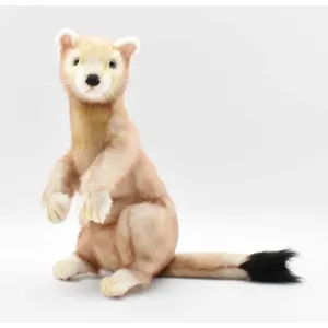 Hansa Peluche Hermine Beige 28cm pas cher