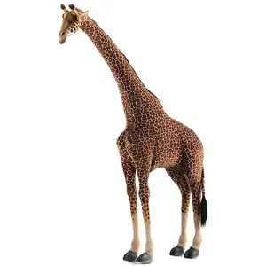 Comparateur de prix : Hansa Peluche Geante Girafe 165 Cm En Tissus Jacquard