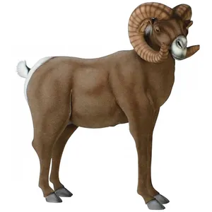 Hansa Peluche Geante Bouquetin 100 Cm H Et 120 Cm L