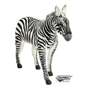 Comparateur de prix : Hansa Peluche Geante Zèbre 75cmh