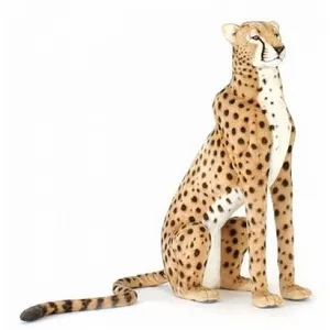 Comparateur de prix : Hansa Peluche Geante Guepard Assis 110 Cm H Et 75 Cm L