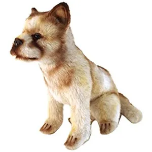 Hansa - Peluche Loup Assis bébé 25cmH pas cher