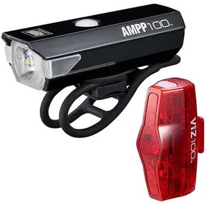Comparateur de prix : Cateye Ampp 100 & Viz 100 - Kit éclairage vélo Taille unique