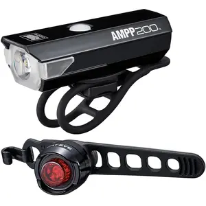CatEye AMPP 200/Orb Kit d'éclairage pour vélo avec éclairage Avant et arrière NoirVendu paramazon