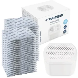 Wessper HumiFill Déshumidificateur d'air pour la Maison, coloris blanc, Inclus 40 Sachets de 250g au parfum de lavande