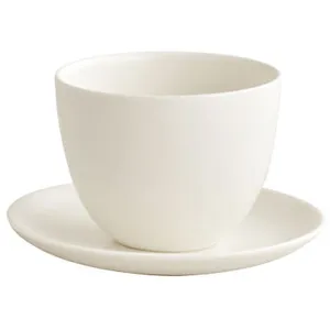 KINTO - PEBBLE - Tasse et soucoupe - Blanc 180ml pas cher