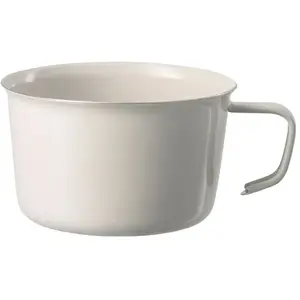 Kinto - Tasse en émail Foris Ivoire taille unique pas cher