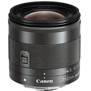 Comparateur de prix : Canon EF-M 11-22 mm F4.0-5.6 IS STM 55 mm Objectif (adapté à Canon EF-M) noir