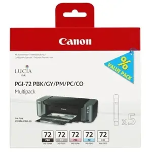 Conso imprimantes - CANON - PGI-72 PBK/GY/PM/PC/CO Multipack 6403B007 pas cher