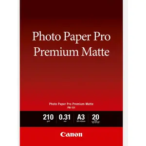 Comparateur de prix : Canon PM-101 Papier Photo Premium Mat Format A3 (20 feuilles)