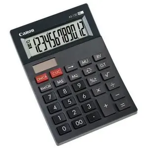 Comparateur de prix : Canon AS1200HB calculatrice Bureau Calculatrice basique Gris