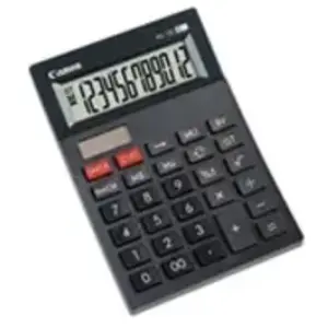 Canon AS-120 - Calculatrice de bureau - 12 chiffres - panneau solaire, pile - anthracite pas cher